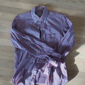 J. Crew Factory Slim washed shirt - XS - R/W/B